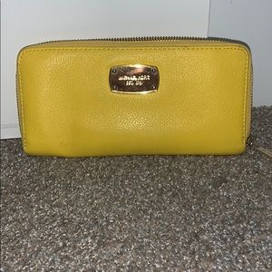 Yellow Michael Kors Wallet